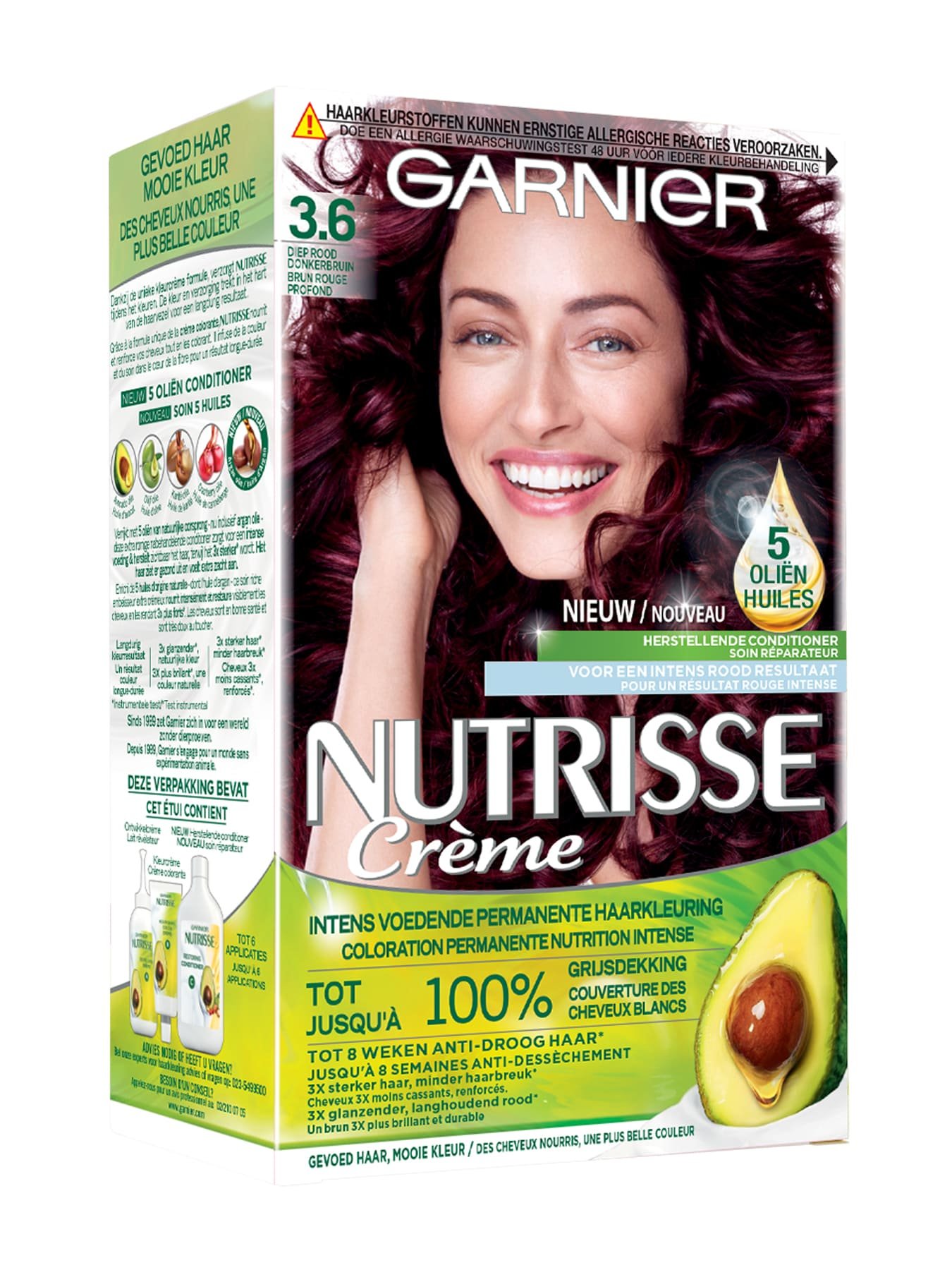 Nutrisse Creme 3.6 diep rood donkerbruin